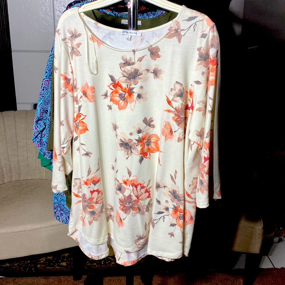Rose + Olive 1x top
